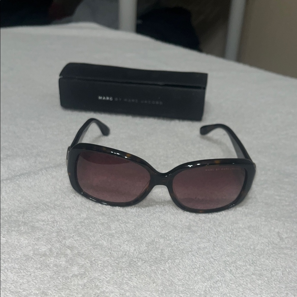 Marc Jacobs Black and Brown Sunglasses